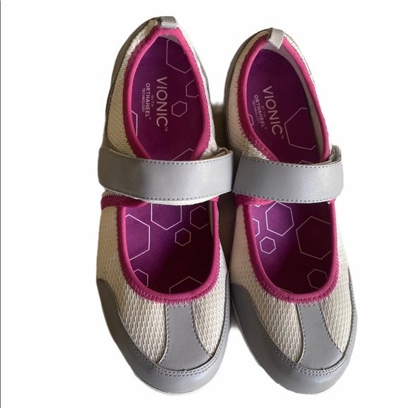 Vionic Allie Magenta Mary Jane Athletic Shoes - Picture 2 of 9